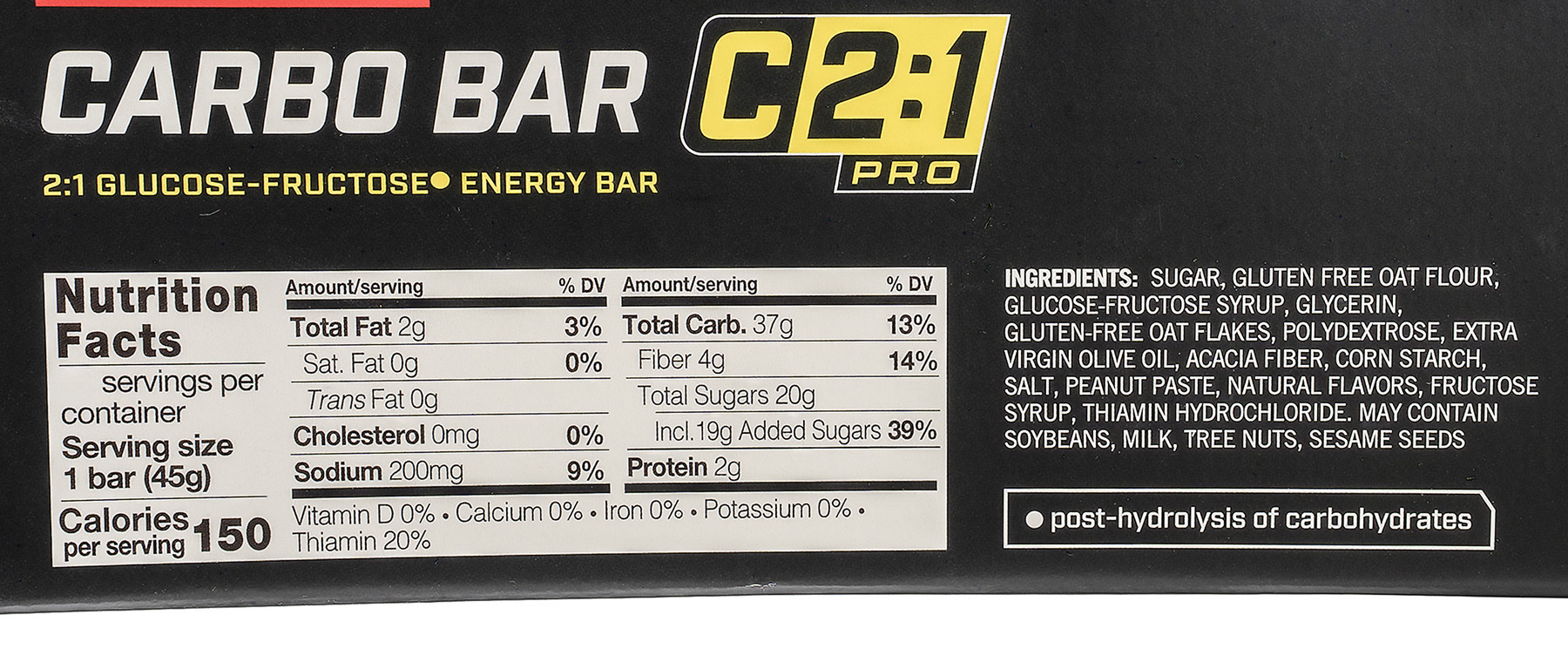 Enervit C2:1PRO Carbo Bar Bag of 10