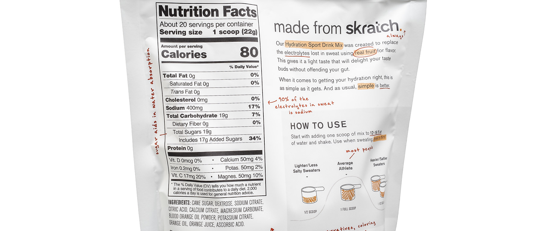 Skratch Labs Hydration Sport Drink Mix 20-Serving