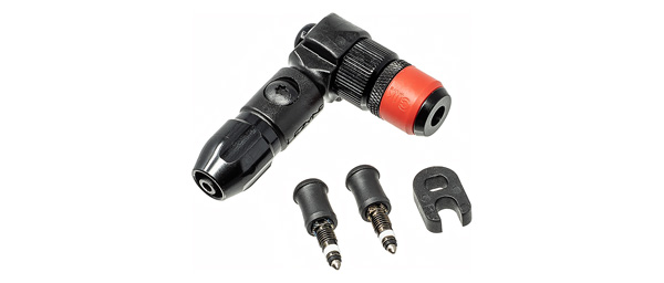 Lezyne ABS Pro Clik Chuck Head with Clik Valve Cores